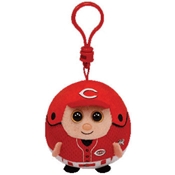 Ty Beanie Sports Ballz Clip - Cincinnati Reds